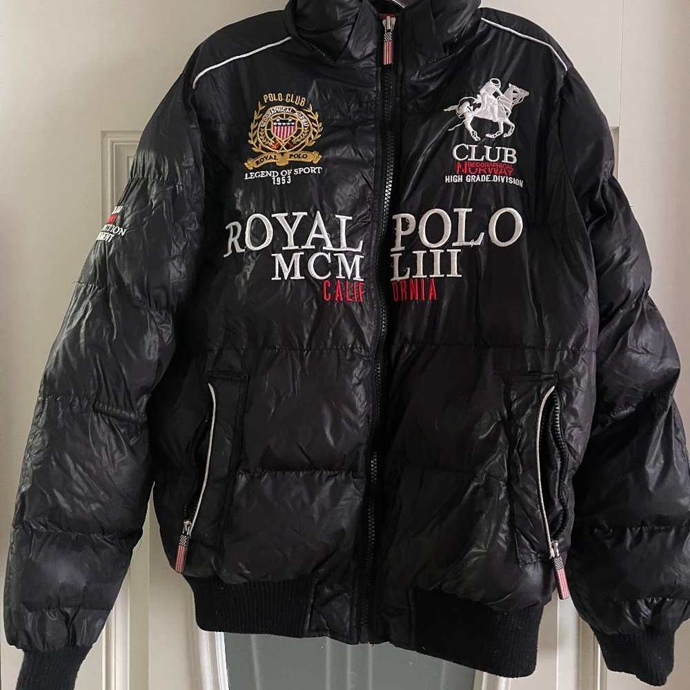 Geographical Norway Warm Lined Men's Polo Winter Jacket - used good condition